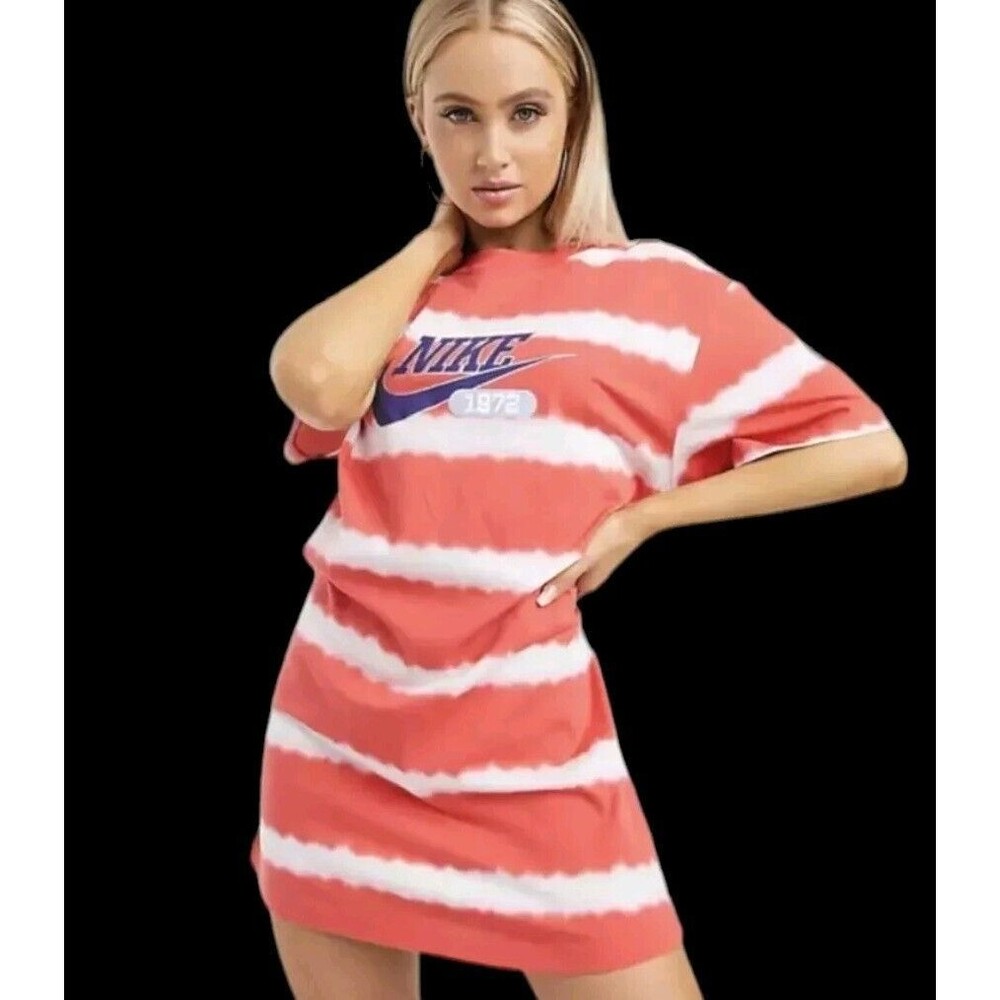 Nike Womens XS Americana USA Boyfriend Dress Tie Dye CZ9095-631 Short Sleeve
